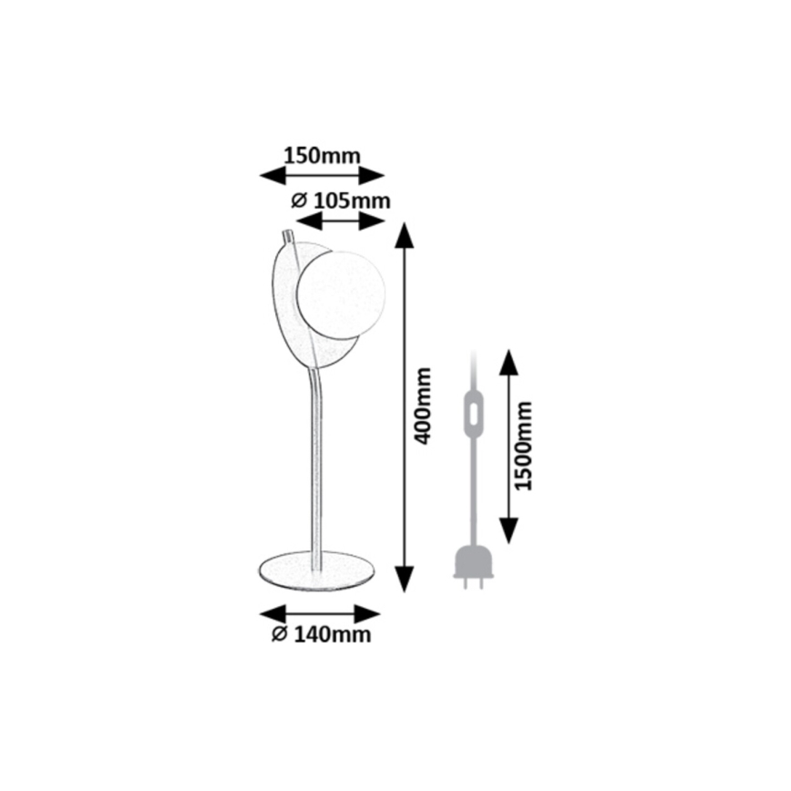 Rabalux - Eπιτραπέζιο φωτιστικό 1xG9/5W/230V