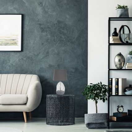 Rabalux - Eπιτραπέζιο φωτιστικό 1xE27/40W/230V γκρι