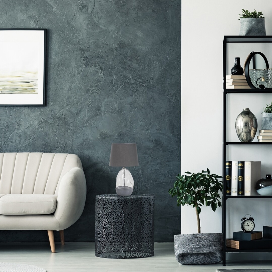 Rabalux - Eπιτραπέζιο φωτιστικό 1xE27/40W/230V γκρι