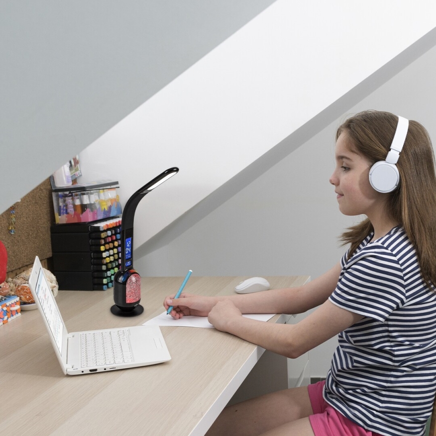 Rabalux - LED RGB Eπιτραπέζιο φωτιστικό  LED/5W/230V μαύρο