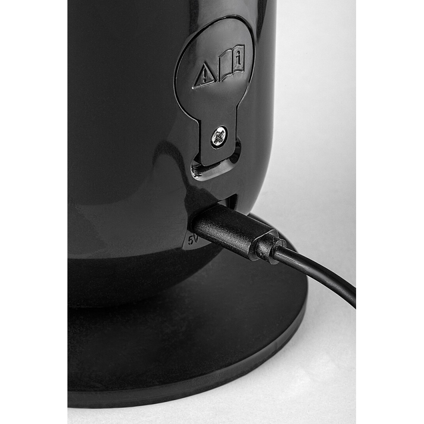 Rabalux - LED RGB Eπιτραπέζιο φωτιστικό  LED/5W/230V μαύρο