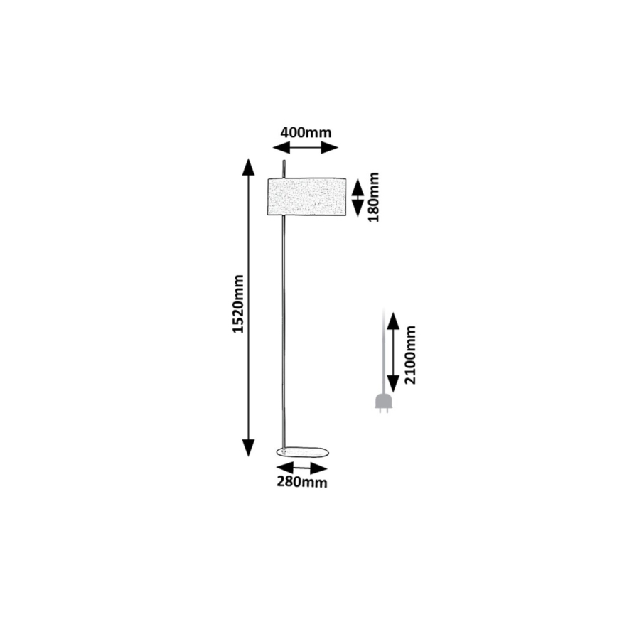 Rabalux - Επιδαπέδια λάμπα 1xE27/40W/230V
