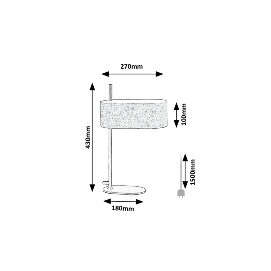 Rabalux - Eπιτραπέζιο φωτιστικό 1xE14/40W/230V