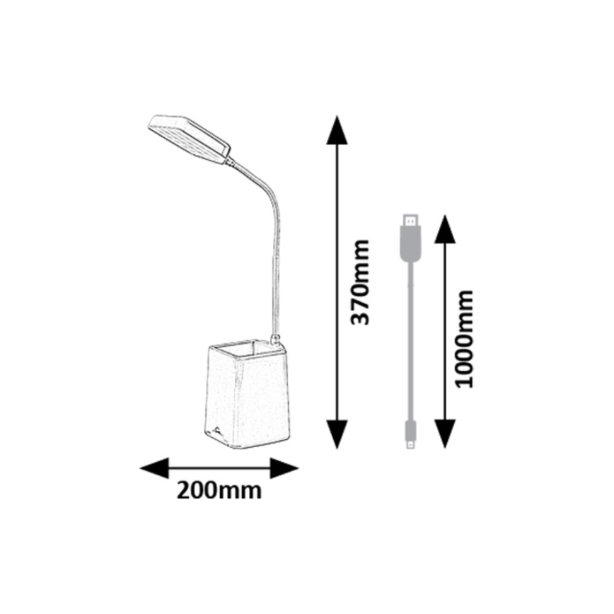 Rabalux - Επιτραπέζιο φωτιστικό LED ντιμαριζόμενο LED/6W/230V 5000K ροζ