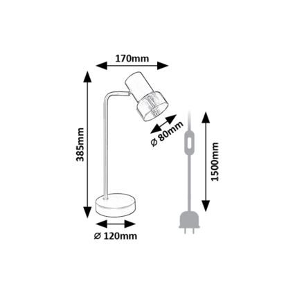 Rabalux - Eπιτραπέζιο φωτιστικό 1xE14/15W/230V