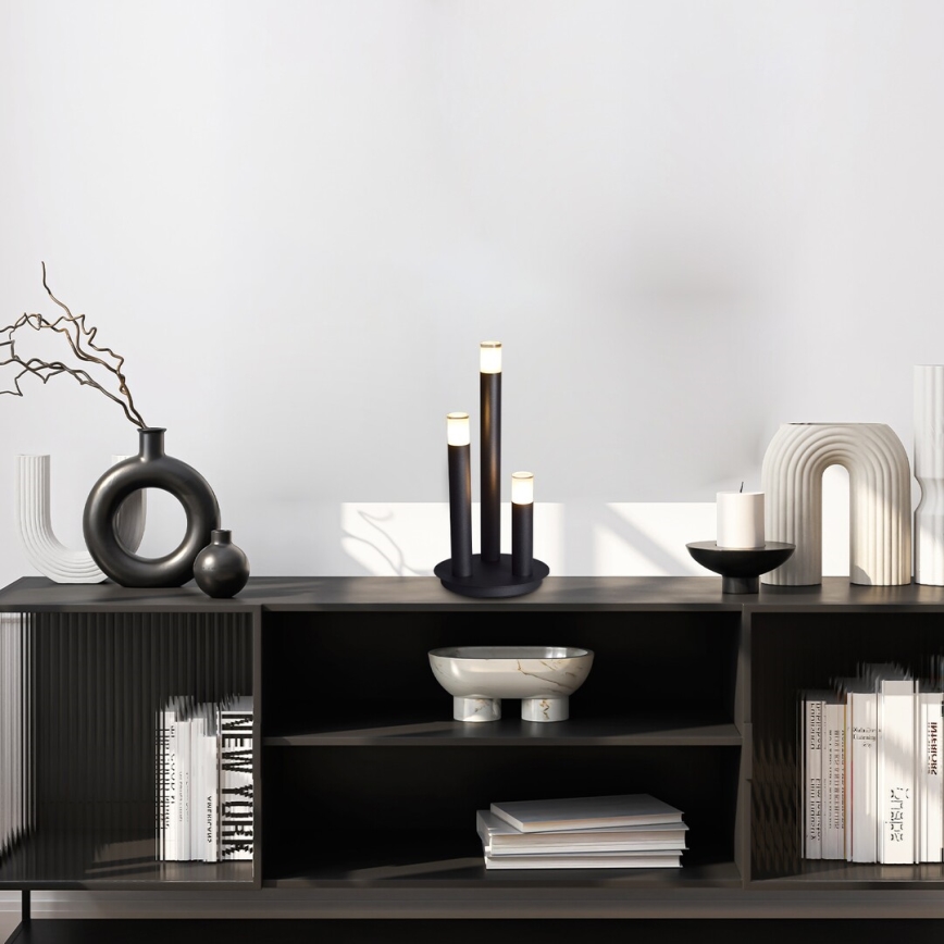 Rabalux - Eπιτραπέζιο φωτιστικό 3xG9/5W/230V μαύρο