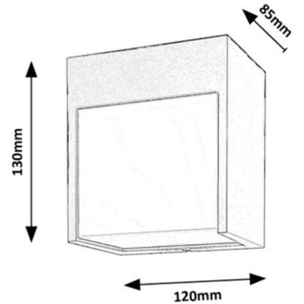 Rabalux - LED Εξωτερικό φωτιστικό τοίχου LED/12W/230V λευκό IP54