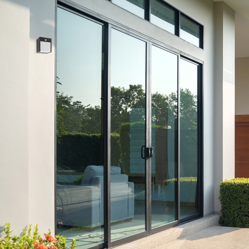 Rabalux - Εξωτερικό επιτοίχιο φωτιστικό LED με αισθητήρα LED/12W/230V μαύρο IP44