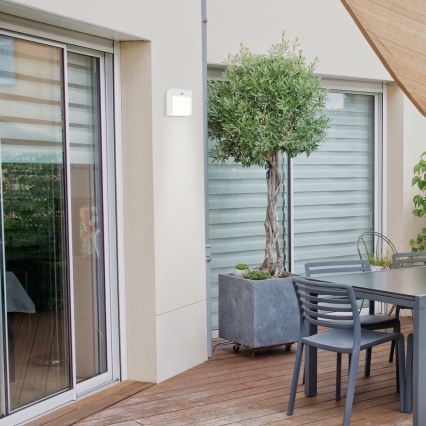 Rabalux - Εξωτερικό επιτοίχιο φωτιστικό LED με αισθητήρα LED/12W/230V λευκό IP44