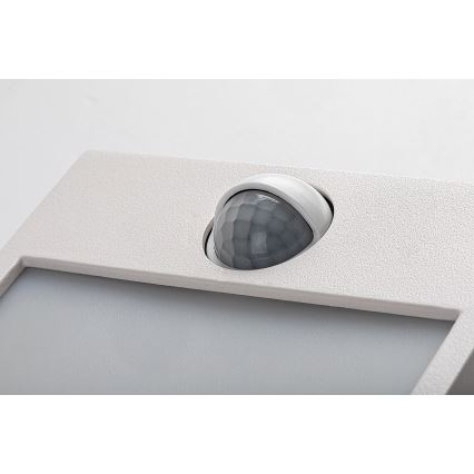 Rabalux - Εξωτερικό επιτοίχιο φωτιστικό LED με αισθητήρα LED/12W/230V λευκό IP44