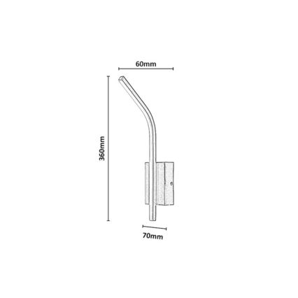 Rabalux - LED Επιτοίχιο φωτιστικό μπάνιου LED/10W/230V 4000K IP44 ανθρακί