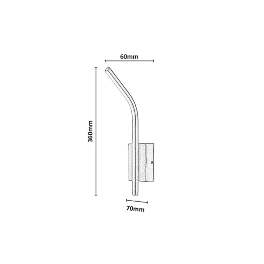 Rabalux - LED Επιτοίχιο φωτιστικό μπάνιου LED/10W/230V 4000K IP44 ανθρακί