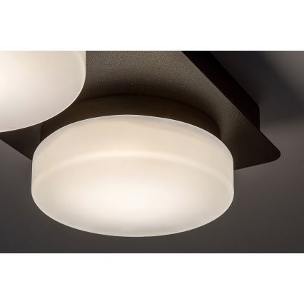 Rabalux - Φωτιστικό οροφής μπάνιου LED 2xLED/5,5W/230V IP44 μαύρο