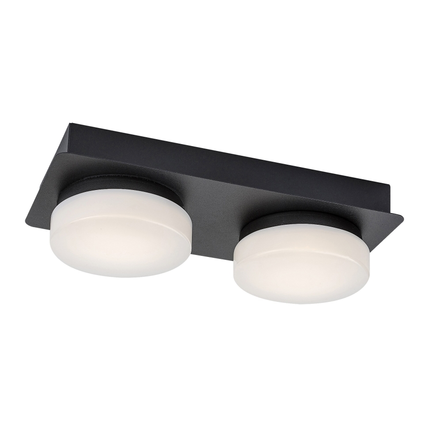Rabalux - Φωτιστικό οροφής μπάνιου LED 2xLED/5,5W/230V IP44 μαύρο