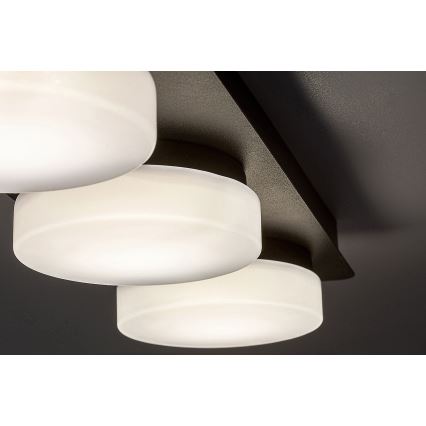 Rabalux - LED Οροφωτιστικό Μπάνιου 3xLED/6W/230V IP44 μαύρο