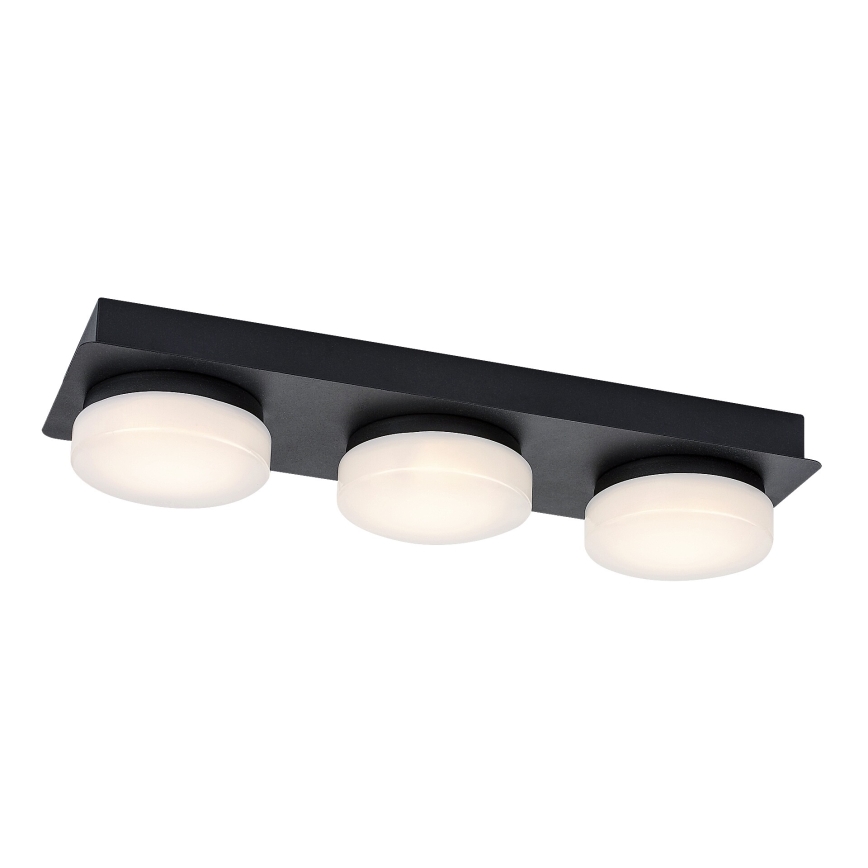 Rabalux - Φωτιστικό οροφής μπάνιου LED 3xLED/6W/230V IP44 μαύρο
