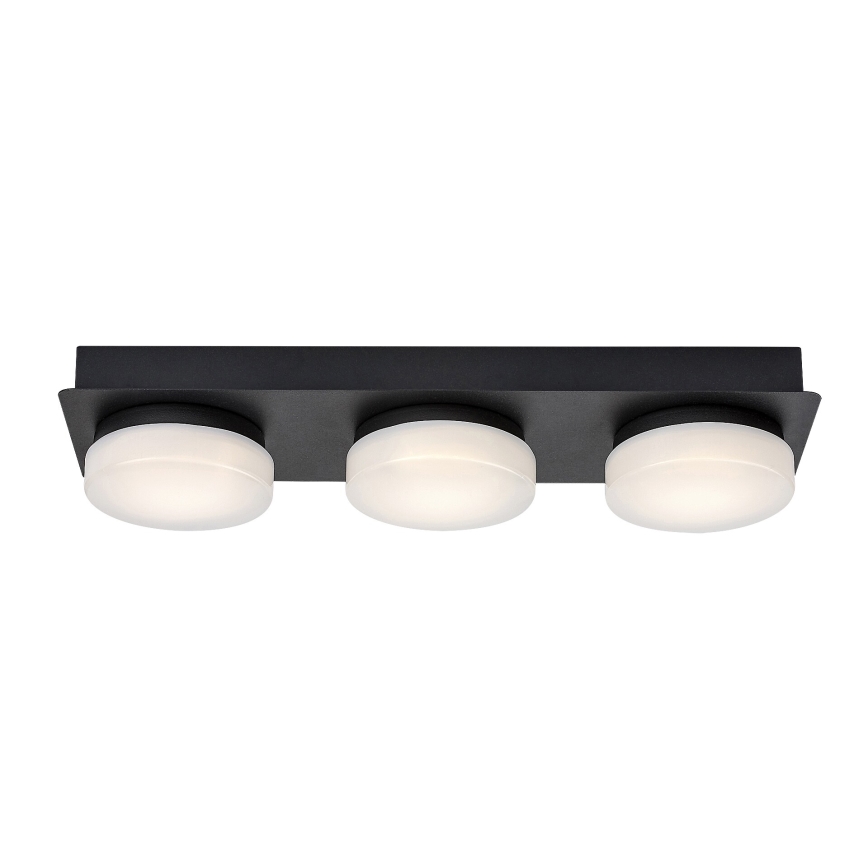 Rabalux - Φωτιστικό οροφής μπάνιου LED 3xLED/6W/230V IP44 μαύρο