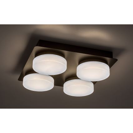 Rabalux - Φωτιστικό οροφής μπάνιου LED 4xLED/5,2W/230V IP44 μαύρο
