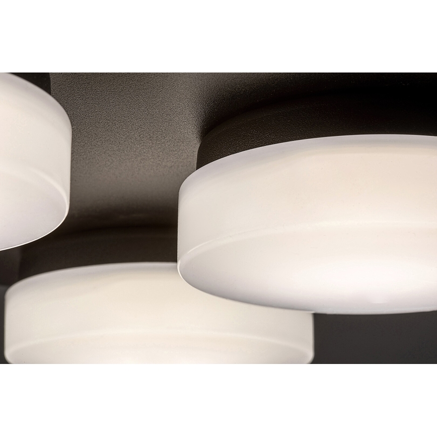 Rabalux - Φωτιστικό οροφής μπάνιου LED 4xLED/5,2W/230V IP44 μαύρο
