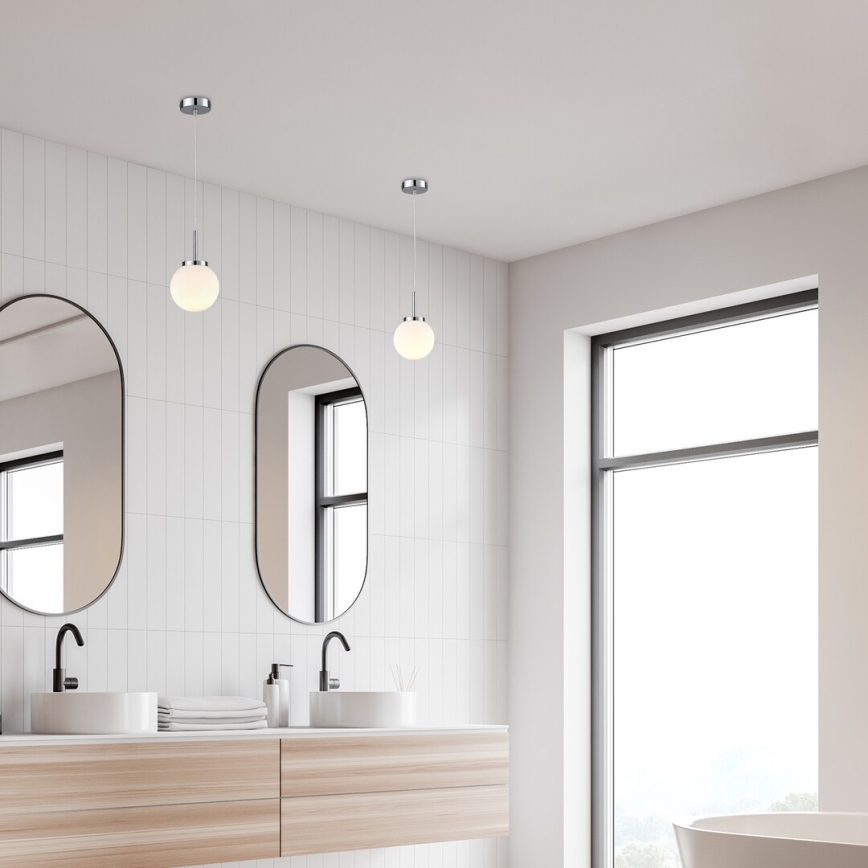 Rabalux - Φωτιστικό μπάνιου με καλώδιο 1xE14/40W/230V IP44 γυαλιστερό χρώμιο