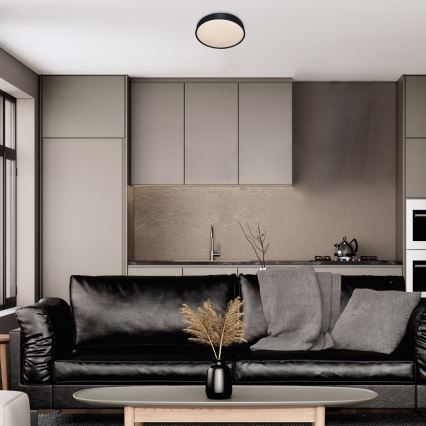 Rabalux - LED Οροφωτιστικό LED/18W/230V IP44 4000K διάμ. 28 εκ. μαύρο