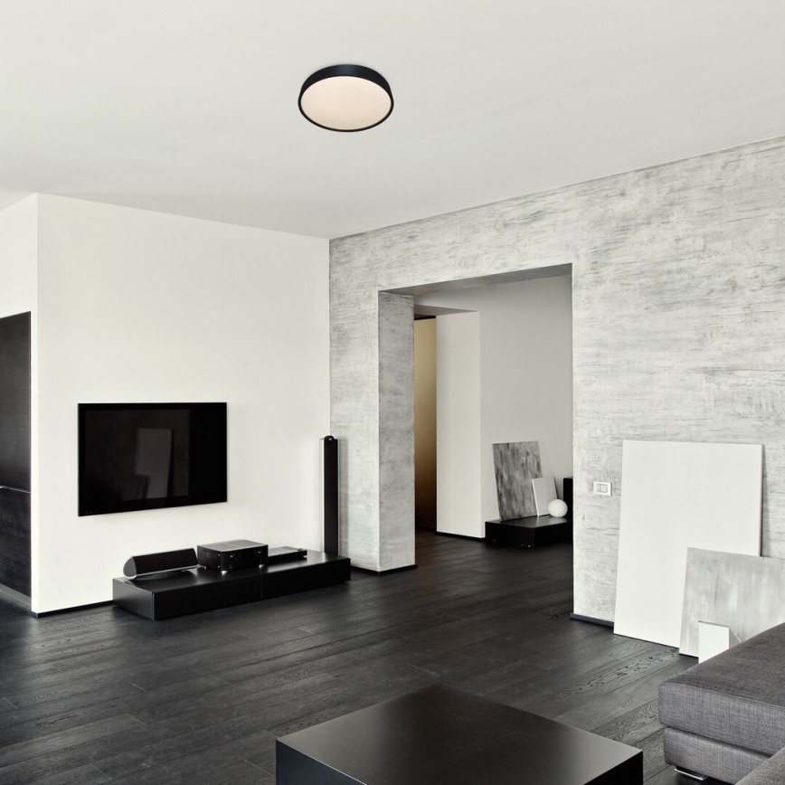 Rabalux - LED οροφιαίο φωτιστικό με αισθητήρα LED/19W/230V IP44 4000K διάμ. 28,5 εκ. μαύρο