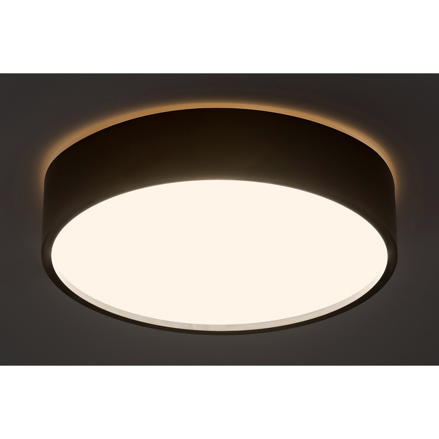 Rabalux - Φωτιστικό οροφής LED με ένα αισθητήρα LED/19W/230V IP44 4000K διάμετρος 28,5 cm μαύρο