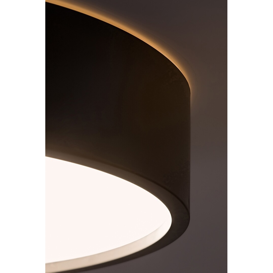 Rabalux - Φωτιστικό οροφής LED με ένα αισθητήρα LED/19W/230V IP44 4000K διάμετρος 28,5 cm μαύρο