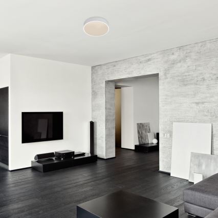 Rabalux - LED Οροφιαίο φωτιστικό με αισθητήρα LED/19W/230V IP44 4000K διάμ. 28,5 εκ. λευκό