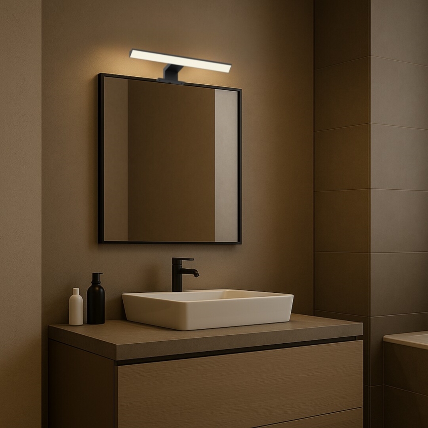 Rabalux - Φωτισμός καθρέφτη μπάνιου LED/6W/230V IP44 30 cm μαύρο