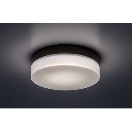 Rabalux - Φωτιστικό οροφής μπάνιου LED LED/18W/230V IP44 4000K διάμετρος 28 cm μαύρο