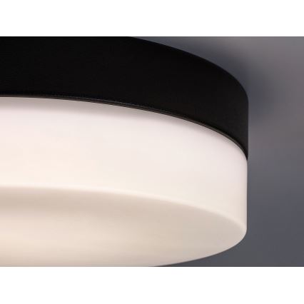 Rabalux - Φωτιστικό οροφής μπάνιου LED LED/18W/230V IP44 4000K διάμετρος 28 cm μαύρο