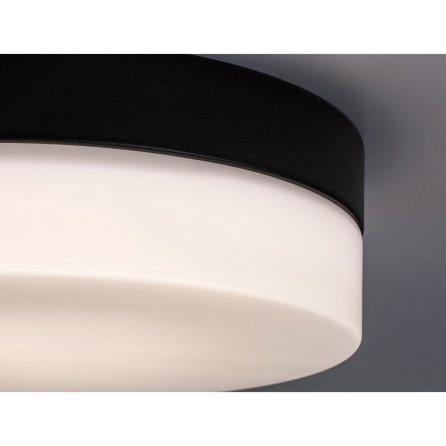 Rabalux - Φωτιστικό οροφής μπάνιου LED LED/18W/230V IP44 4000K διάμετρος 28 cm μαύρο