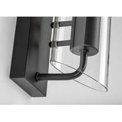 Rabalux - Επιτοίχιο φωτιστικό μπάνιου 1xE14/12W/230V IP44 μαύρο