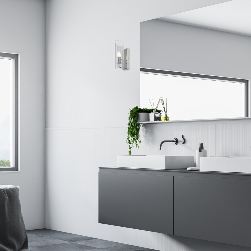 Rabalux - Επιτοίχιο φωτιστικό μπάνιου 1xE14/12W/230V IP44 γυαλιστερό χρώμιο