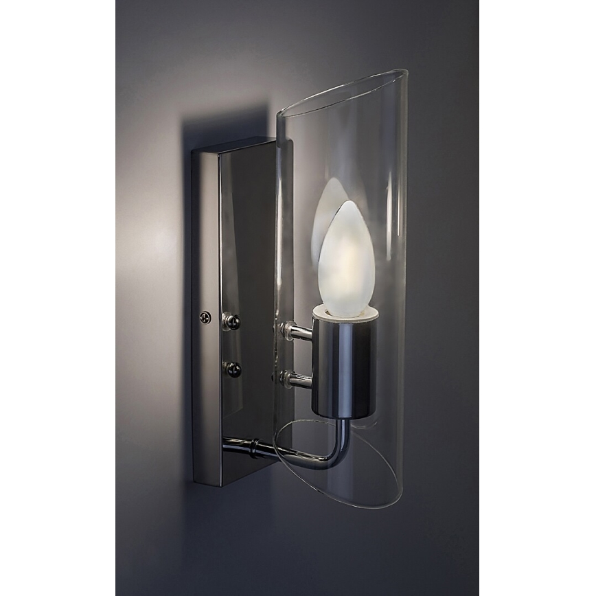 Rabalux - Επιτοίχιο φωτιστικό μπάνιου 1xE14/12W/230V IP44 γυαλιστερό χρώμιο