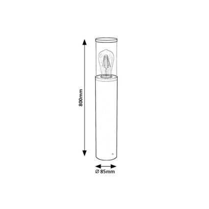 Rabalux - Φωτιστικό εξωτερικού χώρου 1xE27/60W/230V IP44