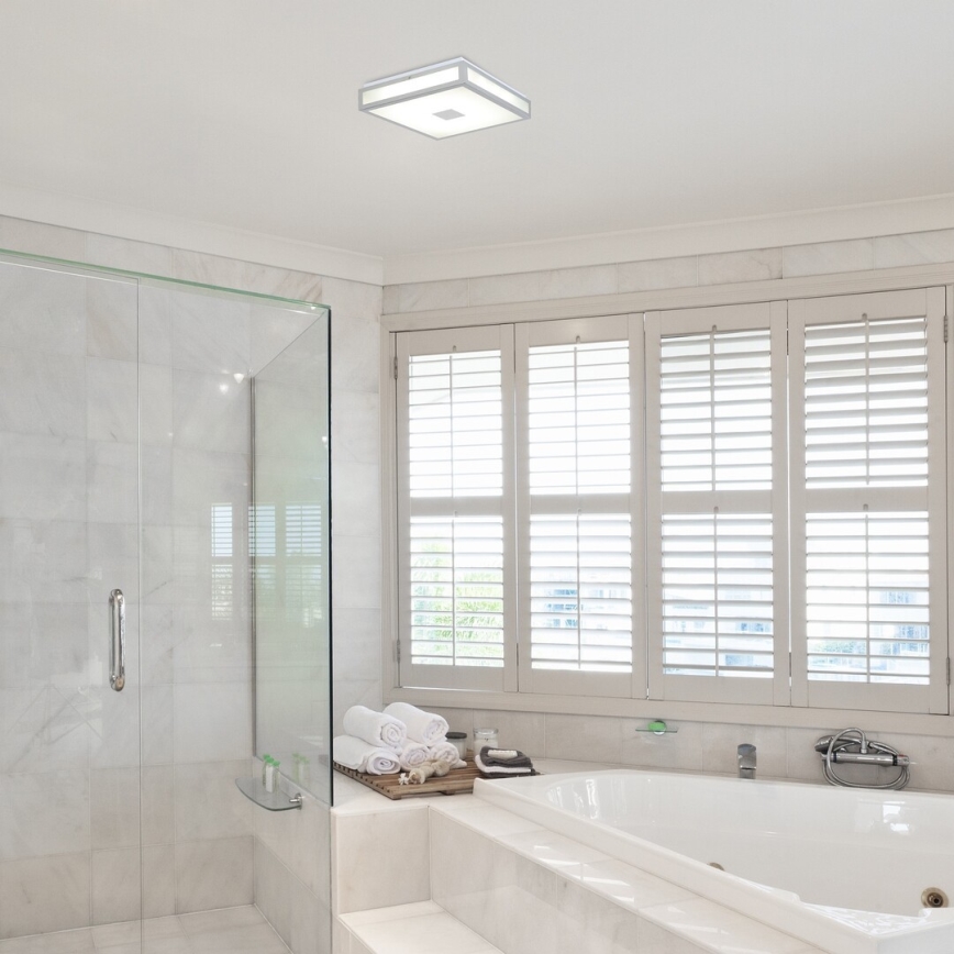 Rabalux - Φωτιστικό οροφής μπάνιου LED LED/18W/230V IP44 30x30 cm λευκό