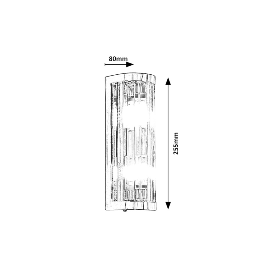 Rabalux - Επιτοίχιο φωτιστικό μπάνιου 2xG9/28W/230V IP44