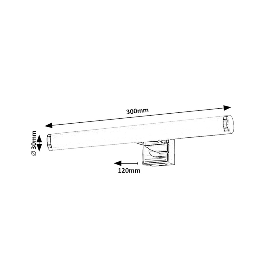 Rabalux - Φωτισμός καθρέφτη μπάνιου LED LED/5W/230V IP44