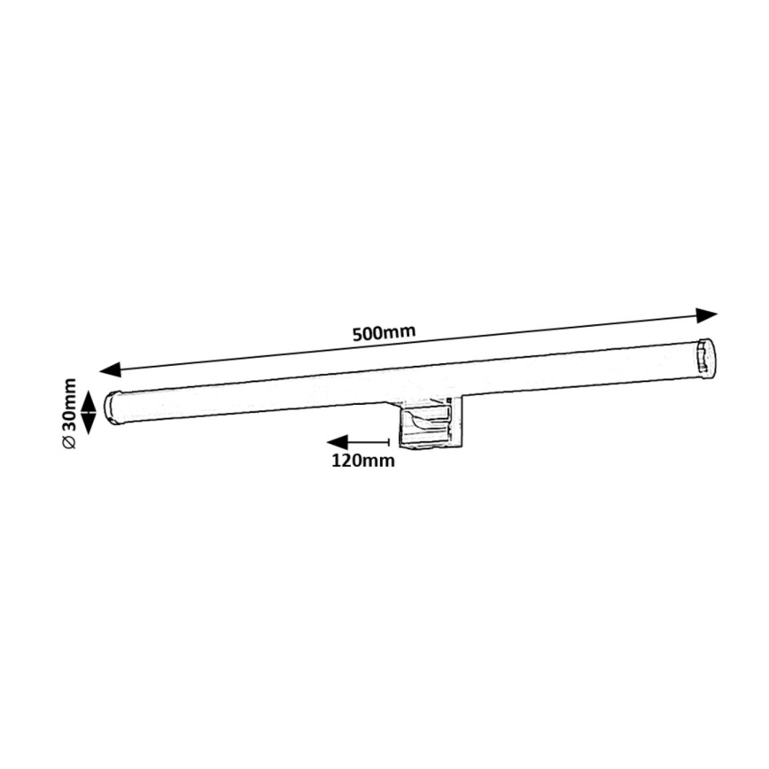 Rabalux - Φωτισμός καθρέφτη μπάνιου LED LED/9W/230V IP44 4000K