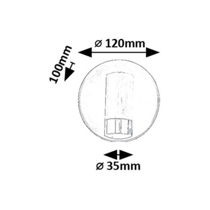 Rabalux - Φωτιστικό σποτ τοίχου LED LED/3W/230V 4000K