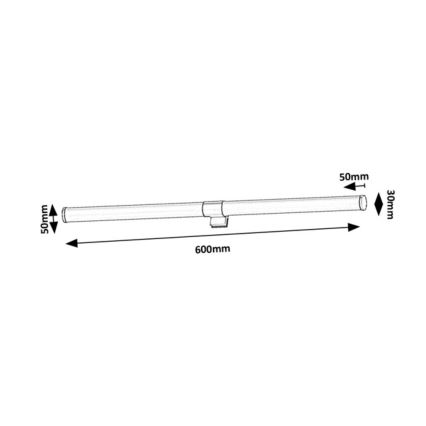 Rabalux - LED φωτιστικό καθρέφτη μπάνιου LED/8W/230V IP44 60 cm