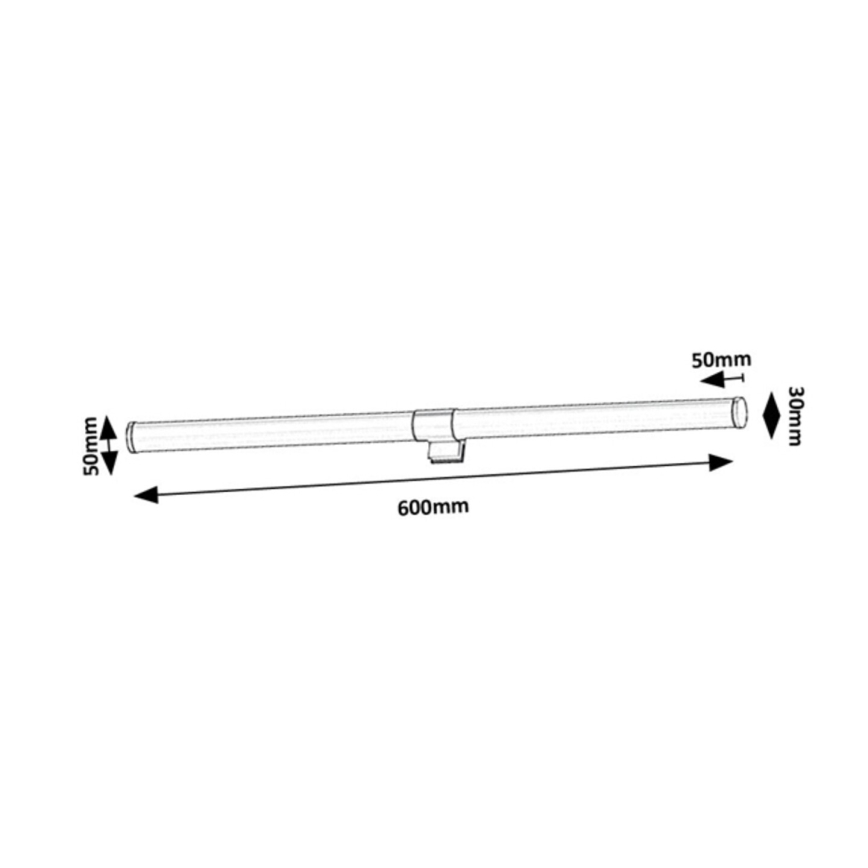 Rabalux - LED φωτιστικό καθρέφτη μπάνιου LED/8W/230V IP44 60 cm