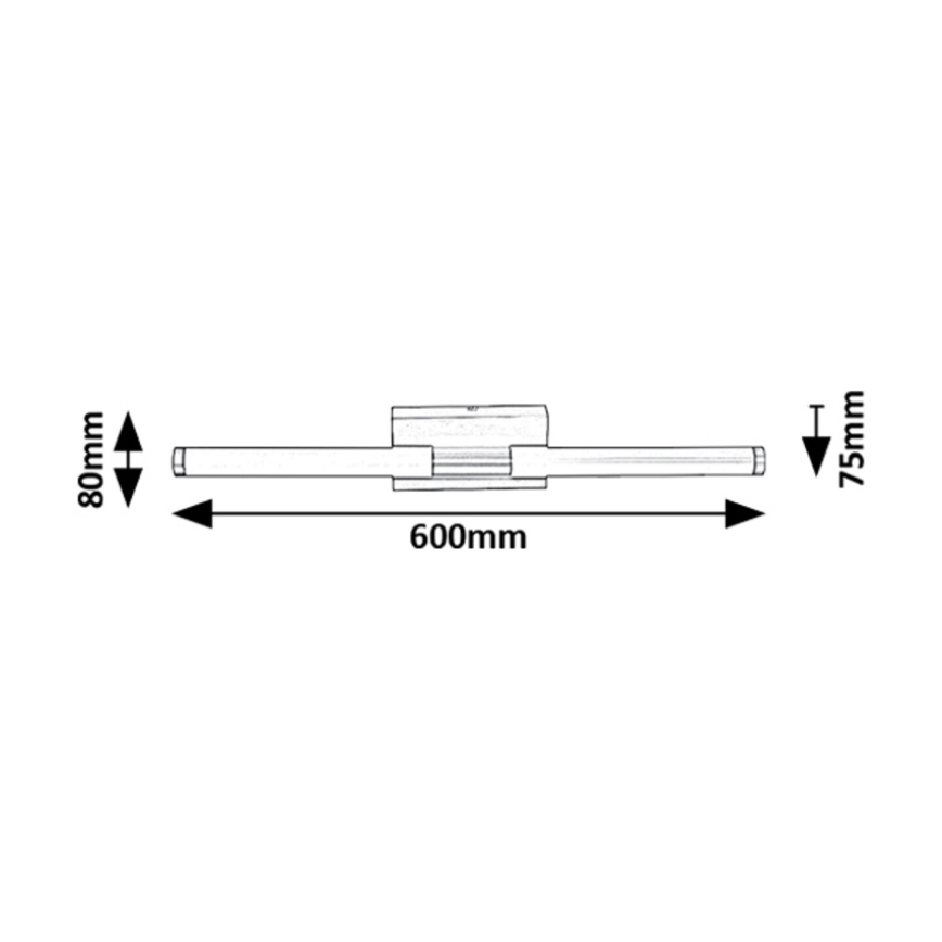 Rabalux - Φωτιστικό τοίχου μπάνιου LED LED/8W/230V 4000K IP44