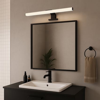 Rabalux - Φωτιστικό καθρέφτη μπάνιου LED/9W/230V IP44 60 cm μαύρο