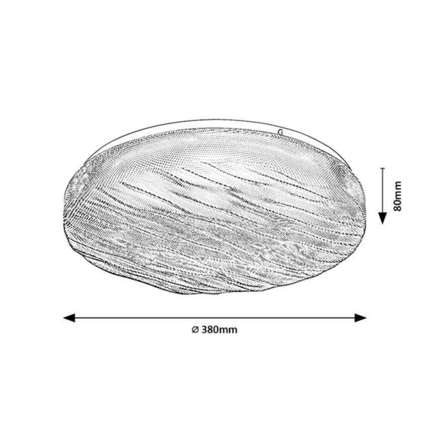Rabalux - LED φωτιστικό οροφής μπάνιου LED/24W/230V IP44 4000K διάμ. 38 cm