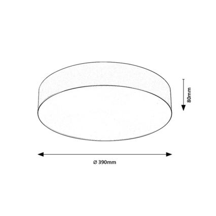 Rabalux - Φωτιστικό οροφής εξωτερικού χώρου 3xE27/9W/230V Ø 39 cm IP43 μαύρο