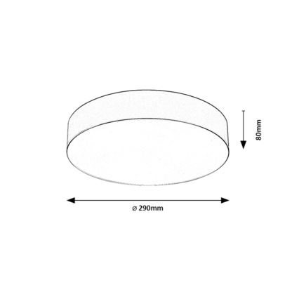 Rabalux - Εξωτερικό φωτιστικό οροφής 2xE27/9W/230V, διάμετρος 29 cm, IP43, μπεζ