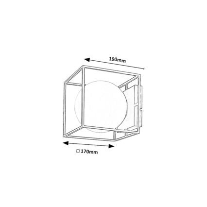 Rabalux - Επιτοίχιο φωτιστικό εξωτερικού χώρου 1xE14/15W/230V IP44 χρυσό